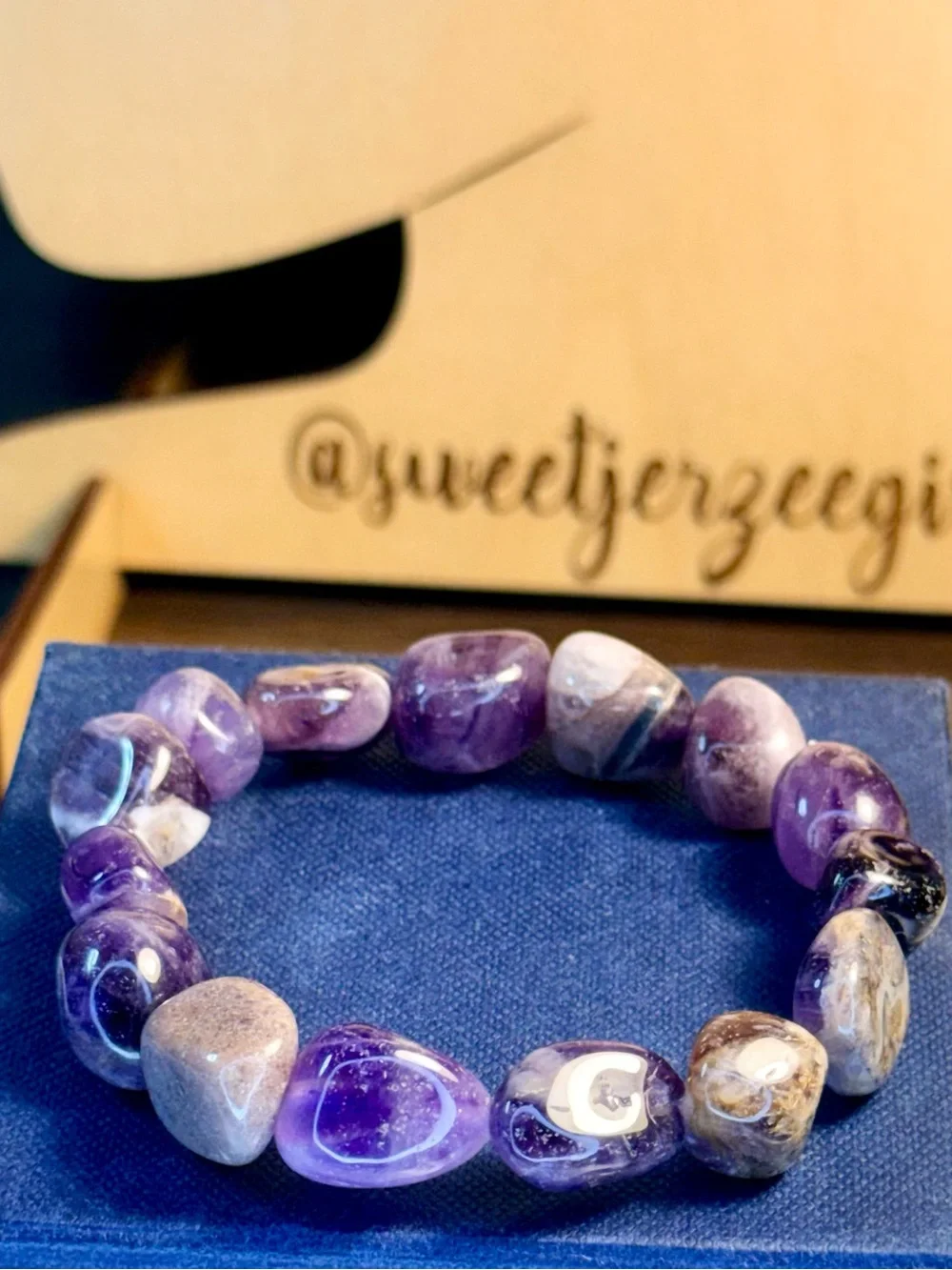 Purple Amethyst Stone of Spirituality Bracelet Stack Set